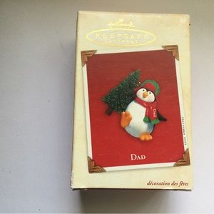 5 Hallmark Keepsake Ornaments set. Mom, Dad, 2 sons and 1 Little helper.